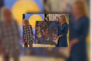 Іван Марчук передав до музейної колекції роботу з циклу «Погляд у безмежність», виконану акрилом на полотні у 2009 році