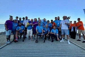 В Одесі на інклюзивному пляжі «Безмеж» відбулися Всеукраїнські ветеранські змагання