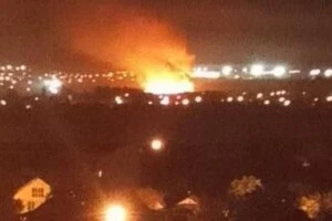 Пожежа у місті Валуйки у Бєлгородській області