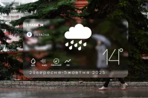 Прогноз погоди на тиждень 29 вересня – 5 жовтня 2025 року