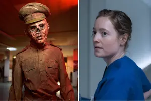 Аніматор на прем'єрі фільму «Каховський об’єкт» (праворуч) та кадр з «Нічної зміни»