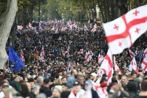 Протестувальники у Тбілісі намагалися штурмувати президентський палац