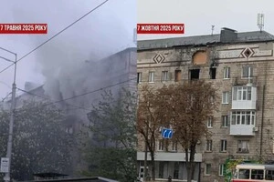 Станом на сьогодні, 7 жовтня, п’ятий поверх постраждалого будинку й досі має вибиті вікна