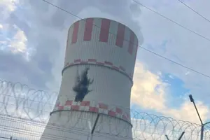 Після зіткнення з баштовою випарною градирнею енергоблока сталася детонація БпЛА