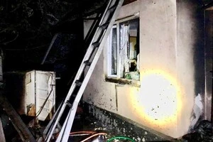 Пошкоджений будинок у Запорізькому районі 