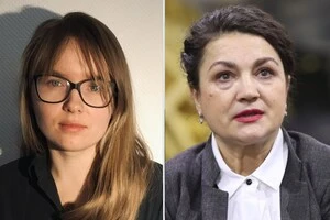 Євгенія Кузнєцова (ліворуч) стане авторкою диктанту, а Наталія Сумська його озвучить