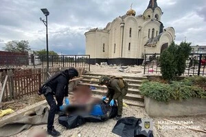 Поліція показала перші хвилини після російського обстрілу храму у Костянтинівці (відео)