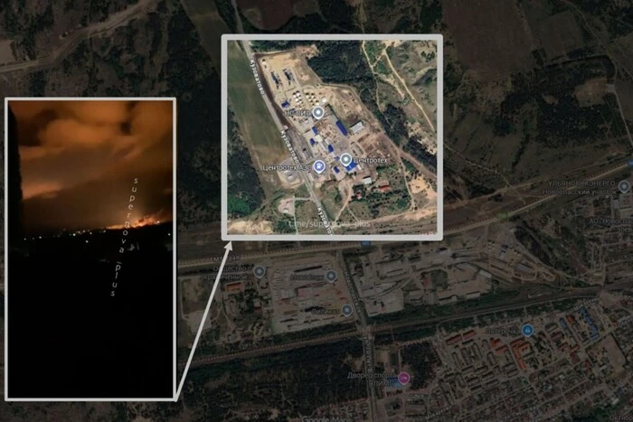 В Ульяновській області Росії атаковано нафтобазу (фото)