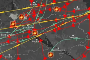 Масований удар по Україні: орієнтовний маршрут російських ракет і БпЛА
