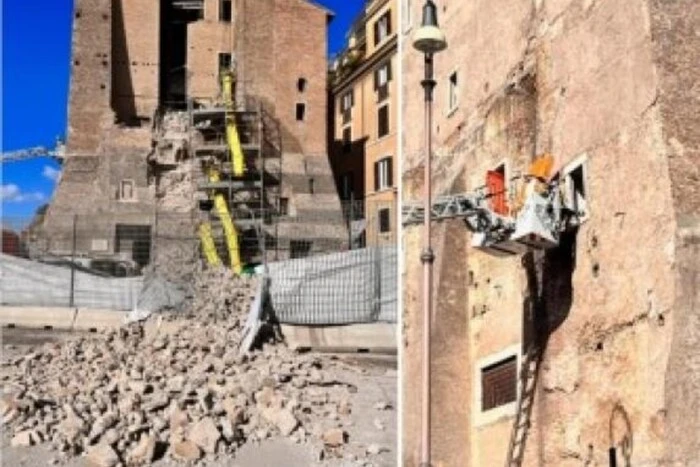 У центрі Риму обвалилася історична вежа Torre dei Conti: під завалами робітник