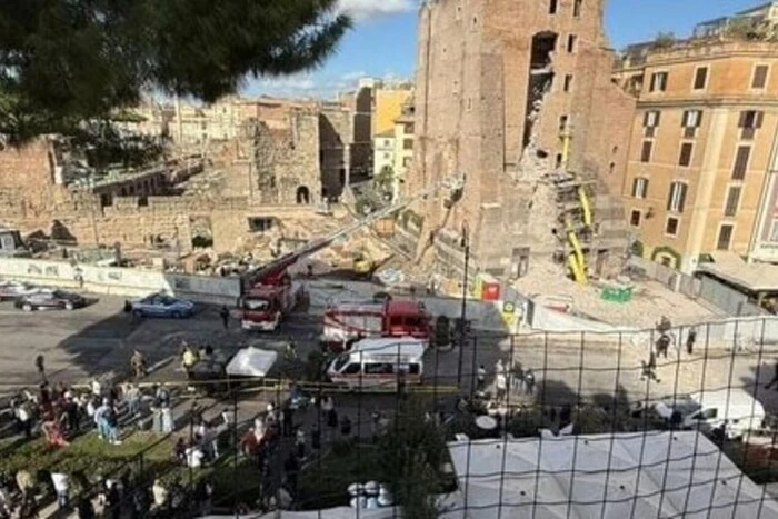ANSA: румунський робітник, врятований з-під завалів історичної вежі у Римі, помер у лікарні