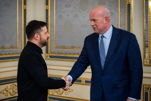 Посол США при НАТО Метью Вітакер зустрівся з президентом України Володимиром Зеленським у Києві