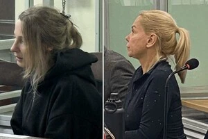 Людмила Зоріна (ліворуч) та Леся Устименко на судовому засіданні
