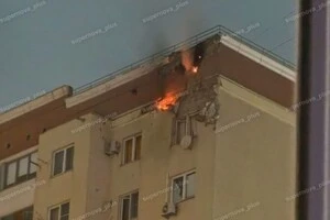 Російське ППО зруйнувало житловий будинок у Новоросійську (відео)