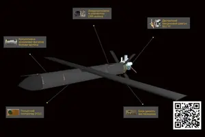 Географія електронної компонентної бази цього БпЛА традиційна для іранських і російських розробок: США, Швейцарія, КНР, Японія, Тайвань, Нідерланди, Ірландія