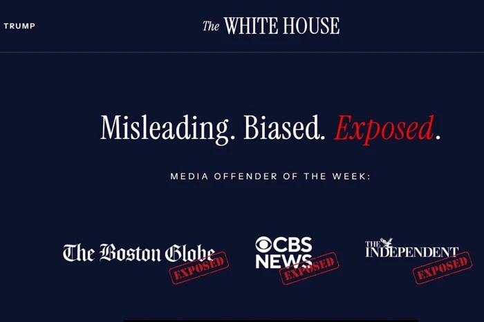 Білий дім створив «чорний список» ЗМІ, який щотижня оновлюється