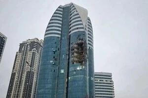 Грозний Сіті у Чечні атакували дрони, 5 грудня 2025 року  