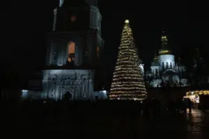 Штучне дерево прикрашено 4 тис. іграшок та гірляндою