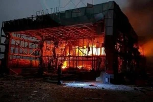 Знищений залізничний вокзал у Фастові