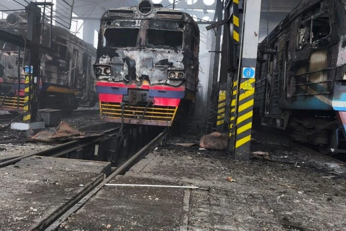 Пошкоджений склад поїздів у Фастові, Київська область, 6 грудня 2025 року