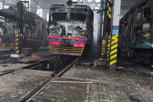 Пошкоджений склад поїздів у Фастові, Київська область, 6 грудня 2025 року