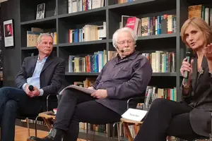 Ґеорґ Масколо, Томас Рот, Катя Ґлоґер на презентації книжки в Кельні