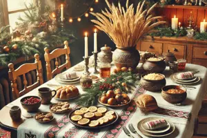 Традиційний різдвяний стіл цього року обійдеться українцям у 1374 грн, майже без змін порівняно з минулим роком