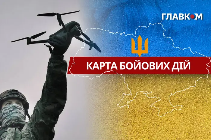 Карта бойових дій в Україні станом на 14 грудня 2025 року