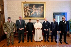 Папа Римський і Володимир Зеленський в резидентції понтифіка Кастель-Гандольфо