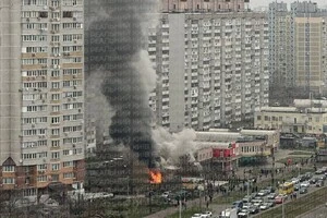 Дим від пожежі у кафе було видно здалеку 