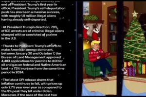 Адміністрація США перед Різдвом запустила стрім про досягнення Трампа