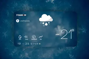 Прогноз погоди на тиждень 19 – 25 січня 2026 року