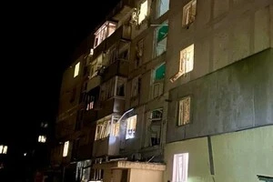 Пошкоджений будинок у Вільнянську у Запорізькій області 