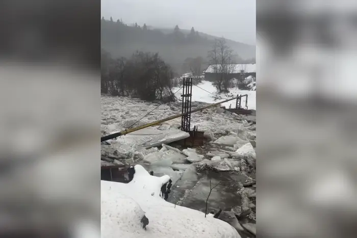 На Закарпатті відлига спричинила видовищну, але небезпечну стихію (відео)
