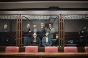 Зліва направо: Костянтин Резнік, Сергій Ковальський, Сергій Офіцеров, Юрій Каєв, Юрій Тавожнянський, Сергій Гейдт; внизу – Олег Богданов, Денис Лялька, Сергій Кабаков