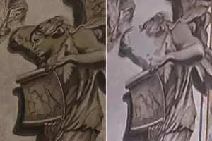 Подібність до Джорджії Мелоні на фресці з зображенням ангела була замальована після того, як викликала політичні та церковні суперечки