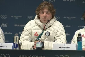 Гантер Гесс на прес-конференції на Олімпіаді 2026 висловився проти міграційної служби США