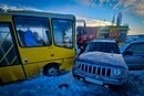 На Білоцерківщині шкільний автобус із дітьми потрапив у ДТП (фото)
