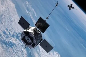 Ілюстрація двох зондів Ван Аллена NASA, що обертаються навколо Землі