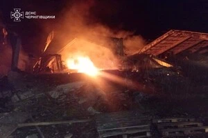 Вогонь знищив зерносховище площею 1 тис. кв. м