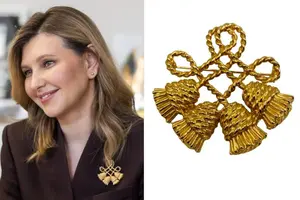 Олена Зеленська обрала брошку від американського бренду Anne Klein