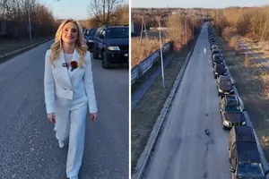  Ірина Федишин показала колону автівок, які вона придбала для ЗСУ