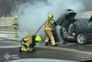 У Голосіївському районі під час руху загорівся автомобіль Chevrolet (фото)