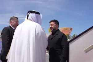 Зеленський прибув до Катару