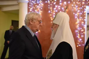 Юрій Щербак та патріарх Філарет