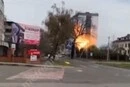 Влучання дрона у багатоповерхівку в Обухові: з'явилося відео моменту атаки