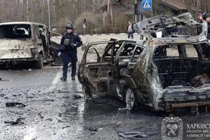 Ворожий дрон упав посеред однієї з центральних вулиць міста