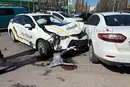 Потрійна ДТП у Києві: серед учасників – екіпаж поліції (репортаж)