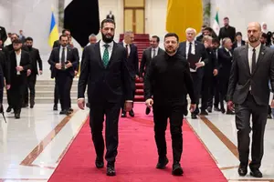 Зеленський провів перемовини з президентом Сирії Ахмедом аш-Шараа (зліва)