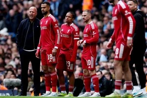 Гравці «Ліверпуля» в матчі Ліги чемпіонів